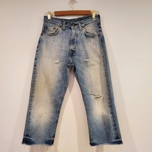 RARE Levi's Vintage 551XX Big E Selvdege1980's Size 29x22